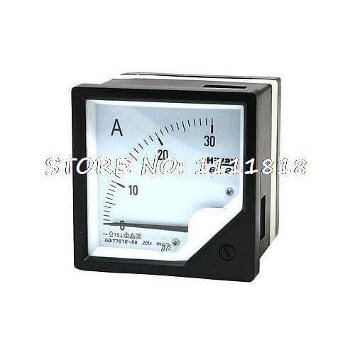 AC 0-30A Analog Ammeter Current Panel Meter Gauge Tool 6L2