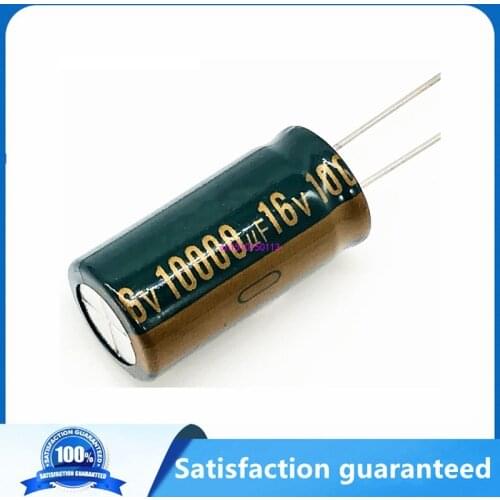 2pcs/lot P81 10000uf16V Low ESR/Impedance high frequency aluminum electrolytic capacitor size 16*30 16V 10000uf 20