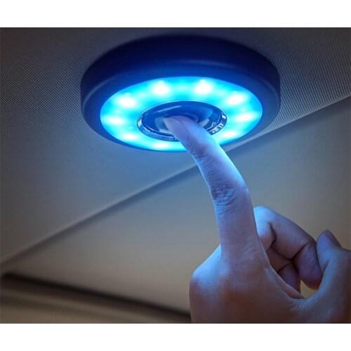 Car Accessories Car Interior Ornament Touch Type Night Light Car Roof Ceiling Magnet Lamp Automobile Car Interior reading light