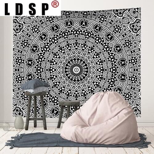 LDSP Mandala Bohemian Tapestry Hanging Covering Rugs Background Cloth Beach Mat Blanket Art Bedroom Living Room Home Decor
