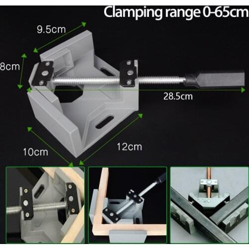 Photo Right Angle Clamp Woodworking Aluminum Alloy Flat Pliers Adjustable Tools Picture