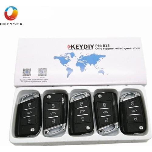 HKCYSEA 5/10/15PCS KEYDIY B Series 3 Button MQB Style for VW Remote Key Control B15 for KD900 KD900+ URG200 KD-X2 Key Generator