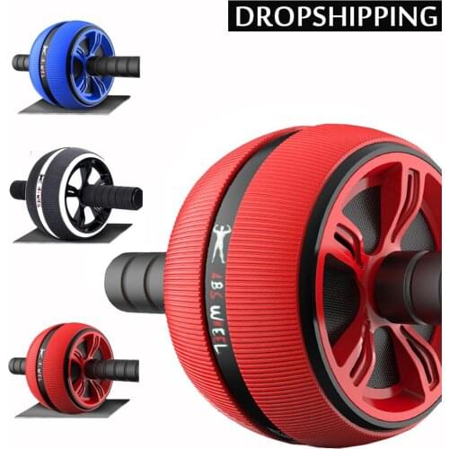 ABS Abdominal Roller Exercise Wheel Fitness Equipment Mute Roller For Arms Back Belly Core Trainer Body Shape Training Supplies