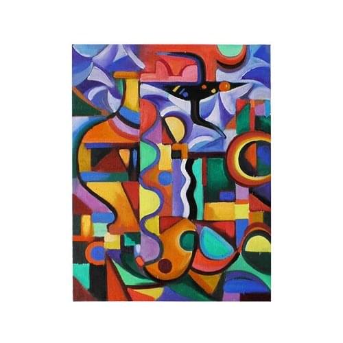 Colorful Crafts 2017 New Diy 3d Diamond Painting Pictographic Pattern Abstract Handicraft Knitting Needles Household Decoration