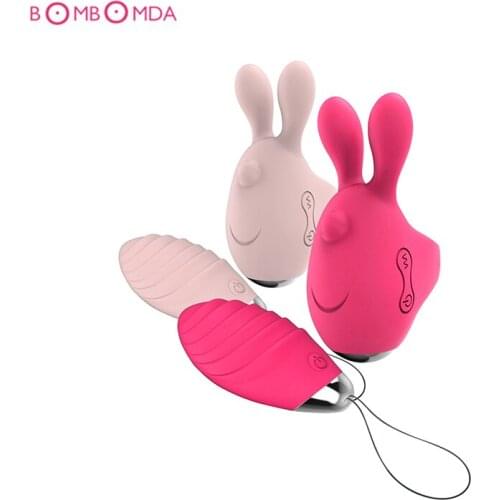 Rabbit Design Dildo Vibrators G Spot Massage Vaginal Stimulation Vibrating Jump Eggs Clitoris Balls Vibrator Sex Toys For Women