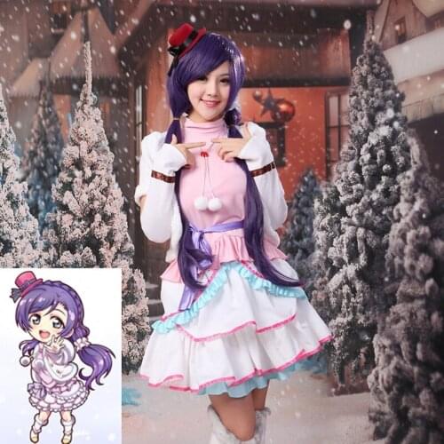 Love Live! Snow Halation Nozomi Tojo Cosplay Costume Uniform Outfit Halloween Costumes for Women Girls Fancy Dress Daily Suit