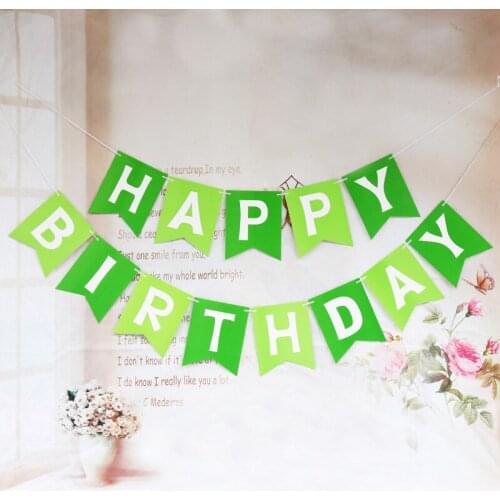 Multi Themes Happy Birthday Banner Baby Shower Birthday Party Decorations Photo Booth Happy Birthday Bunting Garland Flags