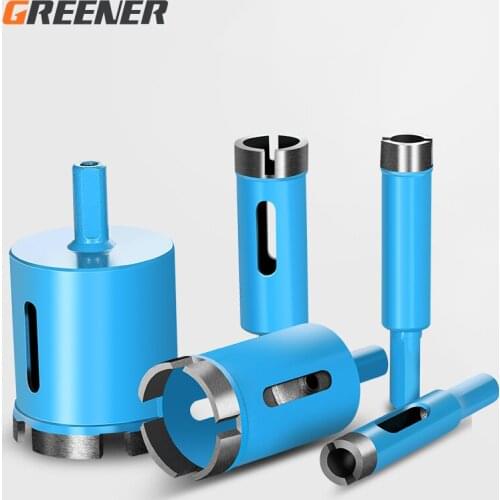 Greenery Diamond Coated Hss Drill Bit Set Tile Marble Glass Ceramic Hole Saw Drilling Bits For Power Tools 5/6/8/10/12mm
