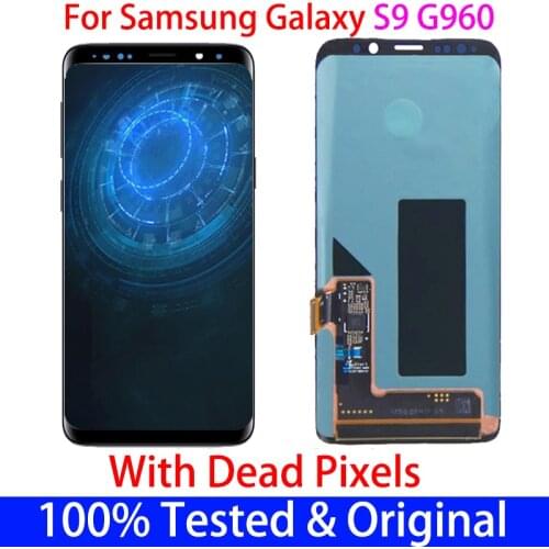 ORIGINAL With a spots Replacement For SAMSUNG Galaxy S9 G960 SM-G9600 G960F LCD Display and Touch Screen Digitizer Assembly