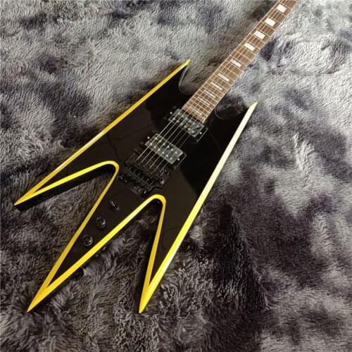 Patriot, black 6 string electric guitar, black configuration, free shipping