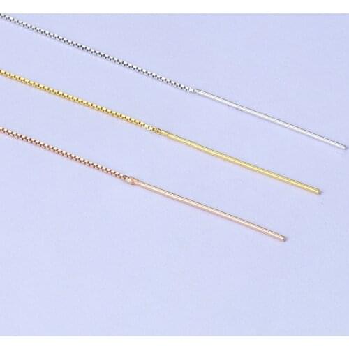 Martick Authentic 925 Silver Jewelry Statement Necklace Box Chain With Silver Needles 0.7mm Wide 40cm/45cm Long Necklace GSC12