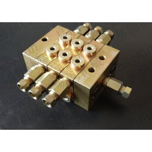 Good sales 6 Way Automatic Grease Dispenser Grease Distributor Block Progressive Distributor
