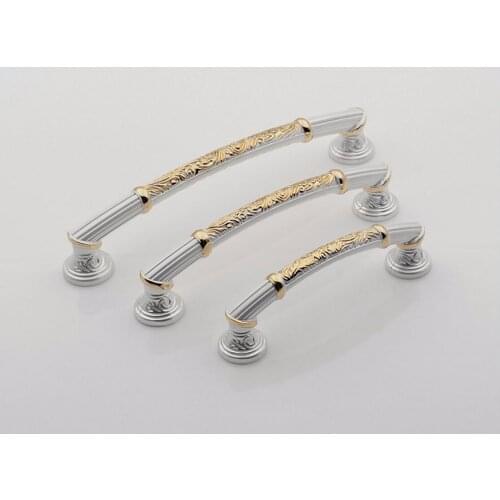 3.75" 5" 6.3" Dresser / Drawer Handles Pulls Knobs Silver White Gold Kitchen Cabinet H Shabby Chic Door Handle Hardware