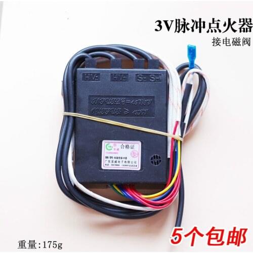 Self-priming Solenoid Valve Pulse Igniter with Alarm Extinguishing Protection for Gas Stoves with Natural Gas Fittings