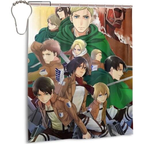 Attack On Titan figure Shower Curtains Waterproof Polyester Nordic Home Decoration Bath Room Bathroom Decor