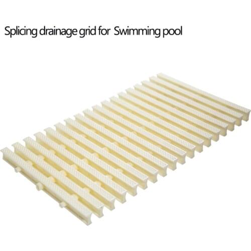 Splicing Drainage Grid For Outdoor Swimming Pool Drainage Grille Sewer Cover Grates,ABS Resin Material Width 20cm & 25cm & 30cm