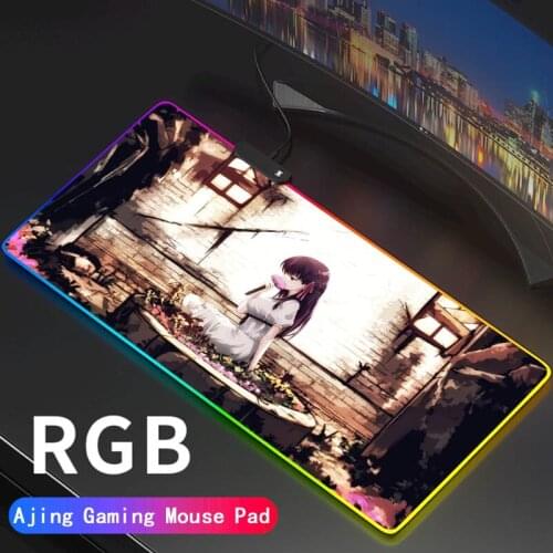 Fate/Grand Order LED Light Mousepad RGB FGO Keyboard Cover Desk-mat Colorful Surface Mouse Pad Waterproof Multi-size Computer