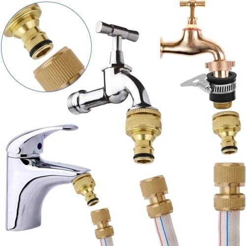 All-copper nipple type universal faucet connector garden hose nipple-shaped quick connector car wash