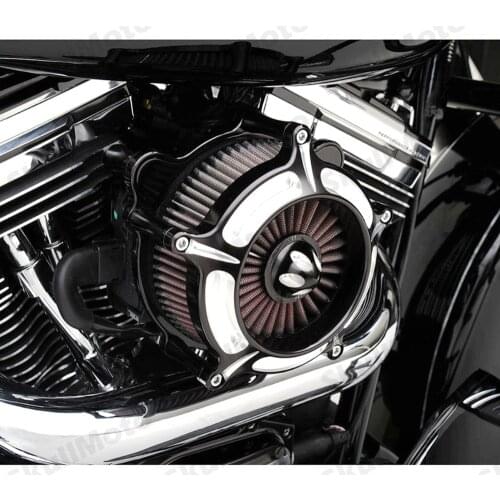 Motorcycle Air Filter Contrast Cut Turbine Air Cleaner Intake Filter For Harley Sportster XL883 1200 1991-2019 filtre a air moto