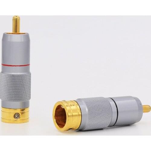 High Performance Gold Plated Audio RCA Plug Audio RCA Connectors
