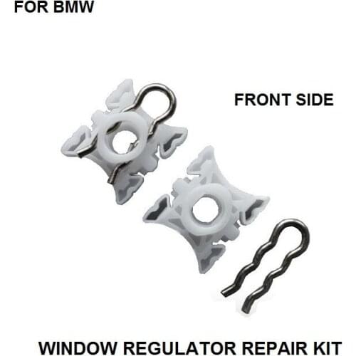 X2 For BMW 5 Series E34 WINDOW REGULATOR SLIDER CLIPS FRONT LEFT or RIGHT