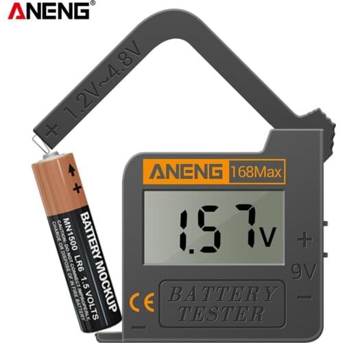 LCD Digital Display Check AAA AA Button Battery Universal Tester Diagnostic Tool Easily Carrying Lightweight Gadgets