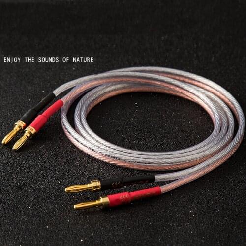 0.5M 1M 3M 30M 200 core 300 core Banana Plug Speaker Wire audio cable for hifi amplifier diy home theater 4 in 1 Hot Multimeter