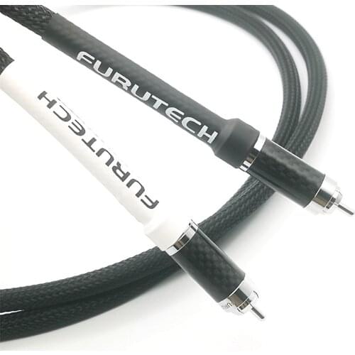 1 pair furutech μ-P2.1 OCC copper fever class double Lotus audio cable HiFi amplifier CD tube amplifier 2 to 2rca-signalkabel