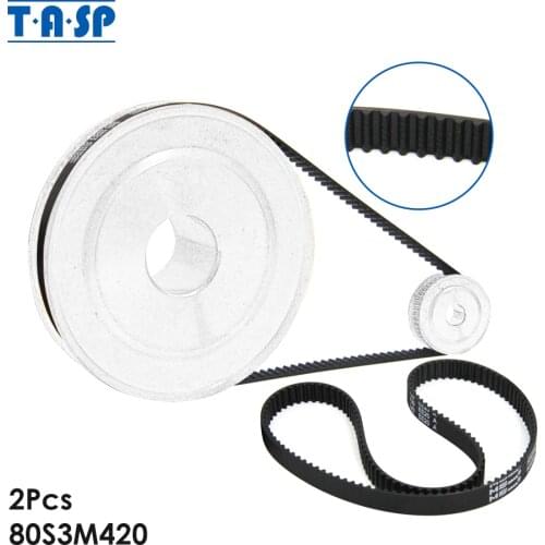 2pcs Breadmaker Machine Small Belt Bread Maker Spare Parts 80S3M420 for Gorenje BM1400E BM1200BK XBM-1228 1238 XBM-438 538