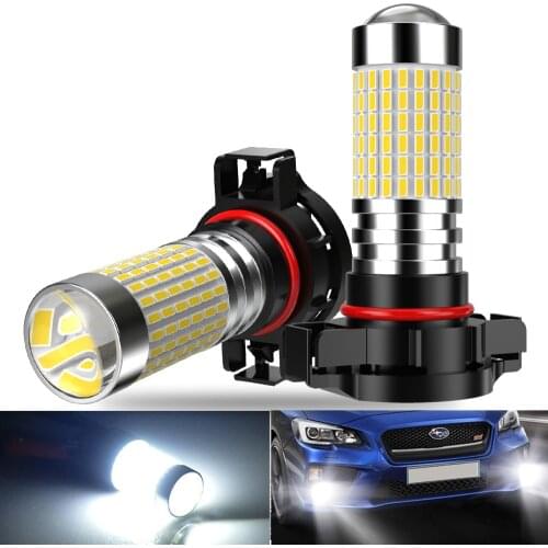 2X PSX24W H11 H8 H9 9005 HB3 LED Car Fog Light Bulb for Chevrolet Niva Cruze Lacetti Aveo Cobalt Captiva Orlando Spark Lanos