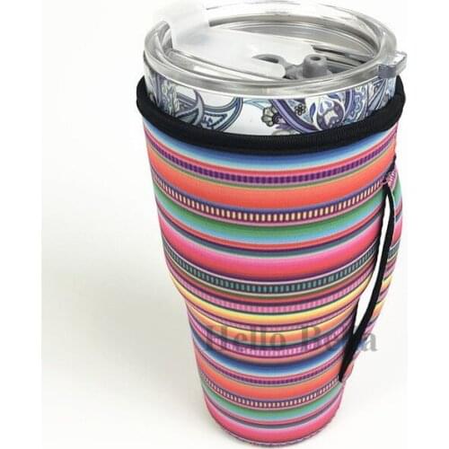 300pcs Customized Aztec Handler Insulator Cooler fits 30oz tumblers Bottles Neoprene Insulated Sleeve bag Case