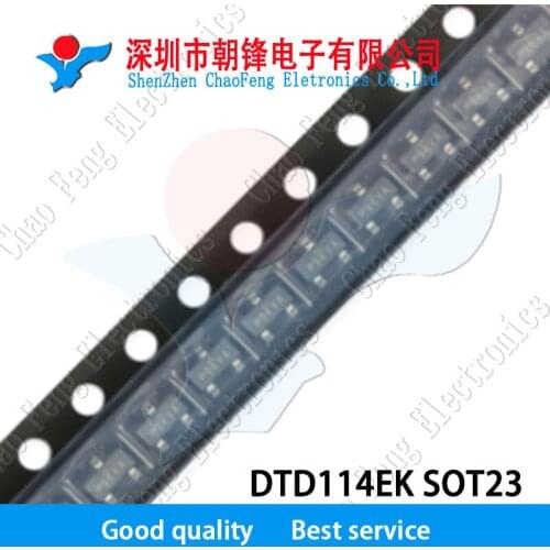 50PCS DTD114EK F24 DTD114 500mA 50V Digital transistors