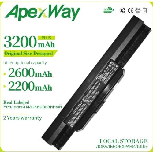 ApexWay 14.4V Battery for Asus K53S A32 k53 A42-K53 A31-K53 A41-K53 A43 A53 X84 k53ta X53U X53B X54H K43 K53 X43 k53t x54h X54