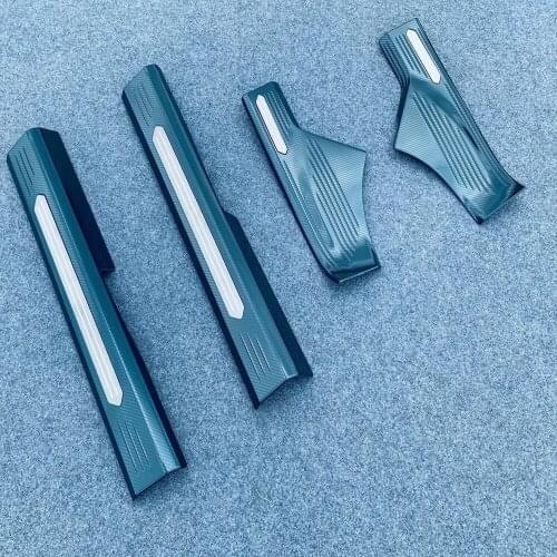 For Nissan Rogue X-Trail T33 2021 2022 Accessories Steel Inner Door Sill Panel Scuff Plate Kick Step Trim Cover Protector