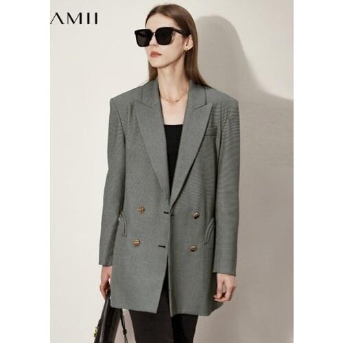 Женские твидовые пиджаки Amii China At AliExpress