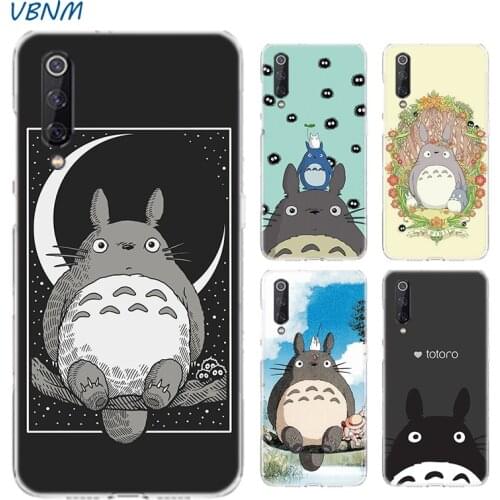 Cute Totoro Anime Heart TPU Silicone Shell Phone Case For Xiaomi Note 10 9 8 lite A3 5X 6X CC9 CC9E 9SE 8SE 9T F1 Bags Cover