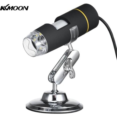 KKMOON 1000X Magnification USB Digital Microscope with OTG Function Endoscope 8-LED Light Magnifying Glass Magnifier with Stand