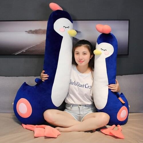 1PC Cute Penguin Doll Super Soft Plush Stuffed Animal Toy Cushion Girls Bed Sleeping Long Legs Pillow Birthday Gift 70/100CM