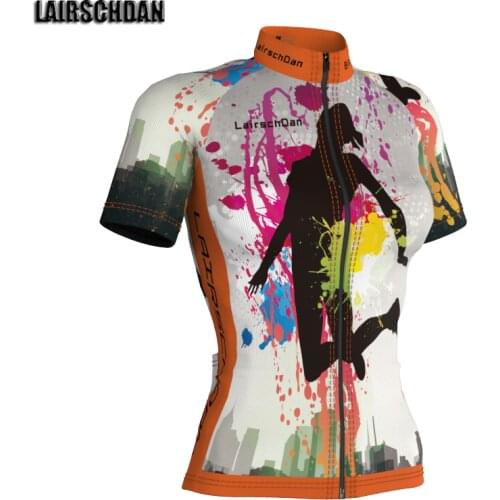 LairschDan 2021 Women Bicycle Wear Short Sleeve Maillot Quick Dry Cycling Jersey Ladys Bike Shirt MTB Tricotas De Ciclismo Mujer