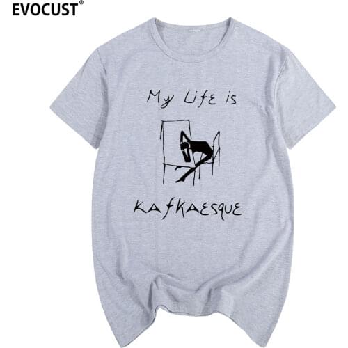 Franz Kafka Summer print T-shirt Cotton Men T shirt New women TEE