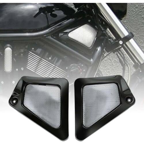 Motorcycle Black/Chrome Airbox Frame Neck Side Covers For Harley V-Rod VRSCAW Screamin VRSCF