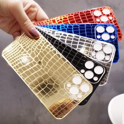 PET Crocodile Pattern Mobile Phone Back Films for iphone 12 12Pro 12Pro Max Back Full Cover Film Protector for iphone 12 pro