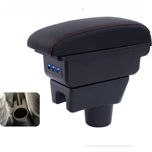 For Mitsubishi Mirage Space Star Armrest box central Store content box with USB interface