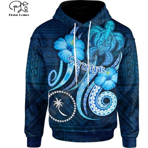 Polynesian Island Chuuk Country Flag Tribal Culture Retro Streetwear Tracksuit Men/Women Pullover 3DPrint Jacket Zip Hoodies A-9