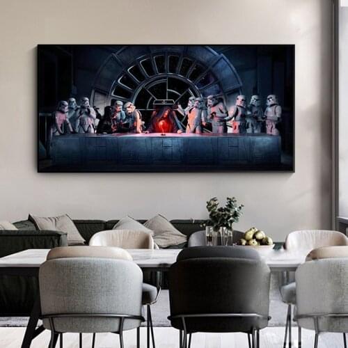 Emperor Palpatine Last Supper Star Wars Art Painting Posters And Prints Canvas Wall Pictures For Living Room Home Decoration