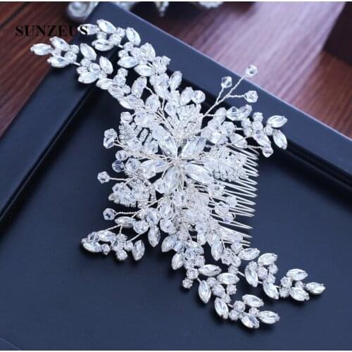 Dazzling Beaded Bridal Headband Hair Accessories with Comb Crystals Luxurious Wedding Accessories SHA01