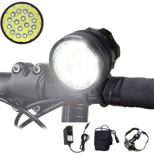 Super Bright Front Bike Light Waterproof Bicycle Lamp Safety Cycling Night Riding Lightwith Battery Pack+Headband+Charger