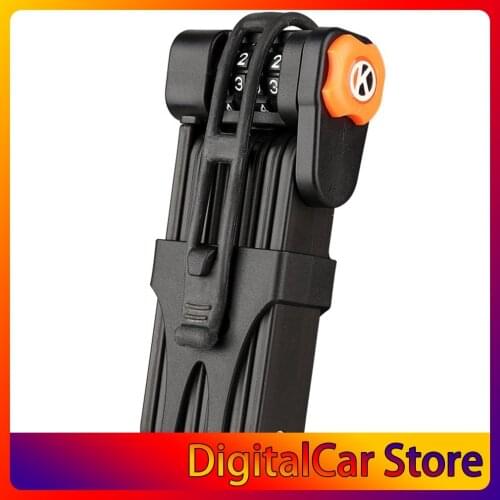 Bicycle Lock Alloy Steel Folding Lock MTB Road Bike Lock Anti-theft Lock Password Lock Safe Cycling Accessories