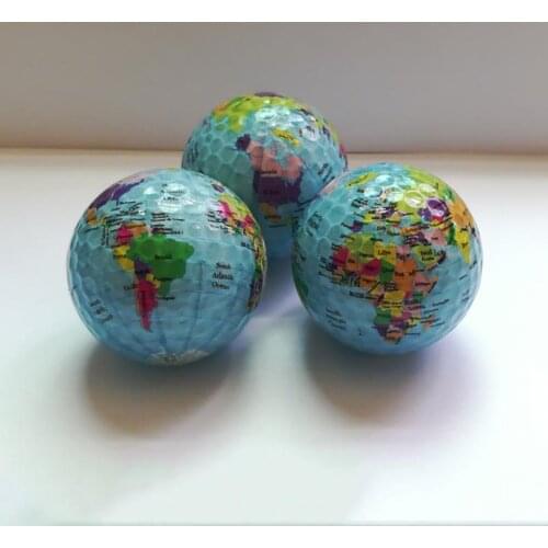 1 PCS Outdoor Golf Practice Ball Earth Pattern Golf Outdoor Fashionable Portable Golf Practice Ball
