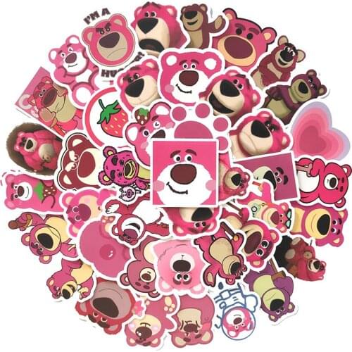 10/50Pcs Cute teddy bear Graffiti Stickers Mixed Style Toys For Suitcase Laptop Bike Luggage Car Scooter Skateboard Sticker